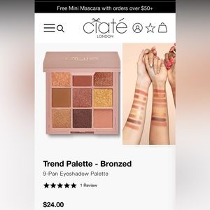 Coate London bronzed 9 eyeshadow